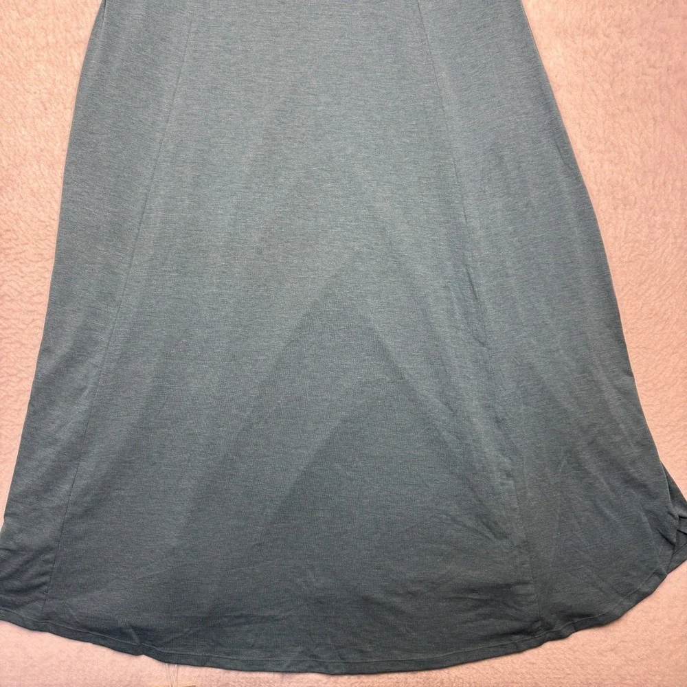 NWT Halara Large/Long Slit Teal Long Dress Women's Size Large - Picture 3 of 10